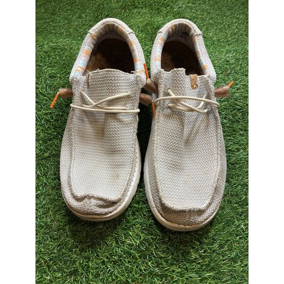 Hey Dude Wally Stretch Canvas Slip On Loafers Men’s Size 12 Beige Casual main image 7